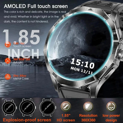 New Sports Track Smart Watch 1.85-Inch Ultra HD AMOLED Screen 710 Mah Battery Bluetooth Call SmartWatch For Huawei Android IOS