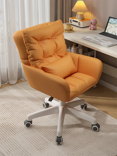 Luxury Backrest Office Chairs Lift Swivel Computer Chair Home Gaming Chair European Office Furniture Girls Bedroom Makeup Chair