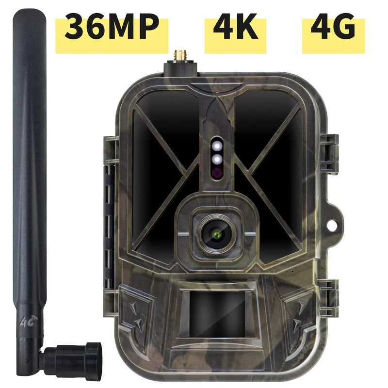 HC-940Pro-Li 4G 4K Video 36MP Wildlife Trail Camera APP 940nm Invisible IR LEDs Night Vision Hunting camera IP65 Waterproof