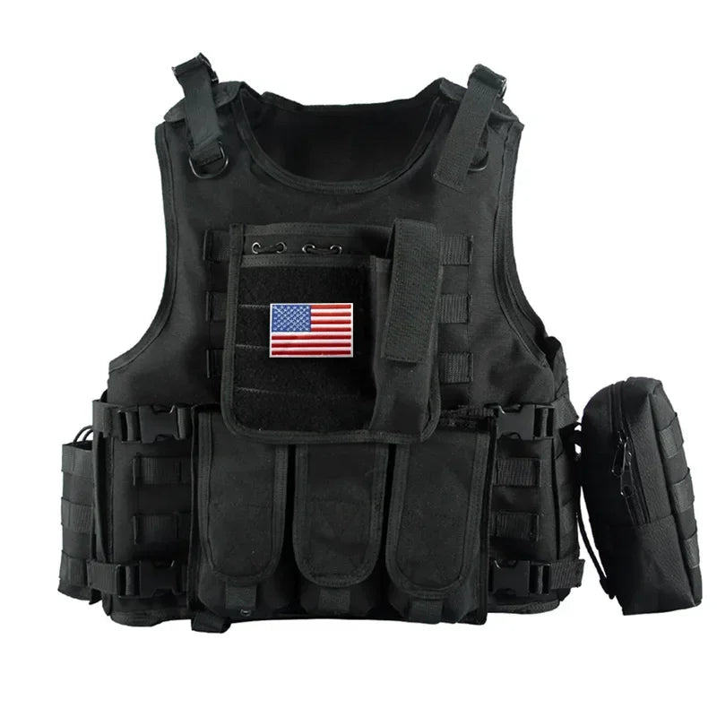 YAKEDA Tactical Tactical Vest 600D Camouflage Body Armor Outdoor Hunting Swat Bulletproof Combat Molle Vest