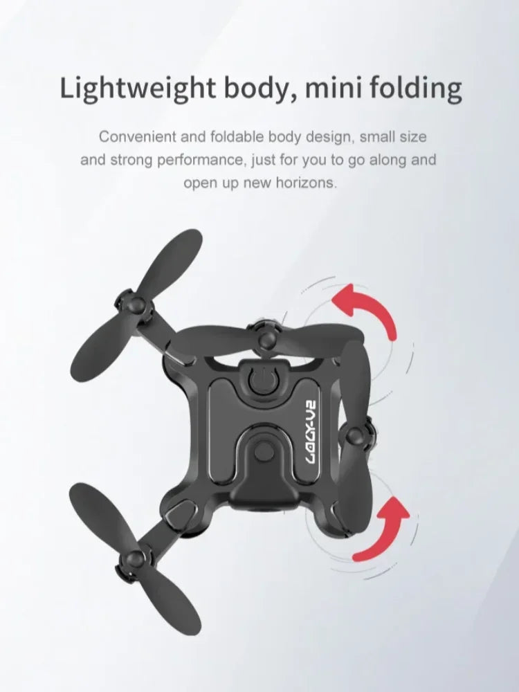 Xiaomi V2 Mini Drone Professional 8k Hd Camera 5g Wifi Fpv Air Pressure Altitude Hold Foldable Quadcopter Rc Drone Toys Uav 2025