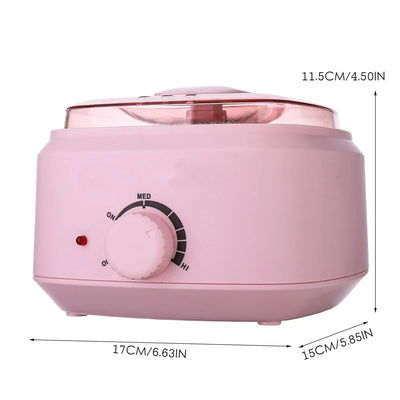 450ML Wax Heater Hair Removal Wax Machine Paraffin Wax Warmer Pot Spa Hand Foot Body Hair Epilator Depilatory Waxing Kit