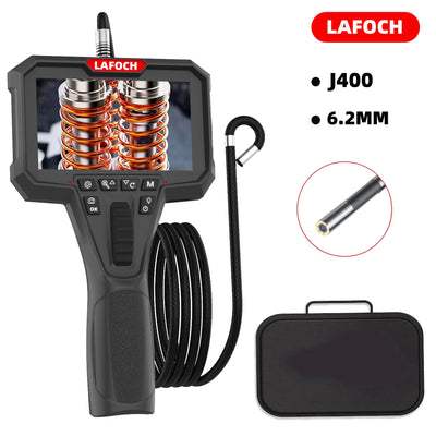 Articulating Borescope with 4.3'' Monitor 1080P 6.0MM HD Steerable Endoscope Camera  with Articulated Probe For Engine Inspect