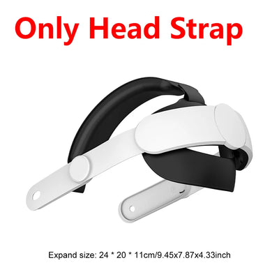 Adjustable Head Strap with 18500mWh Battery Pack Balanced Weight Distribution VR Head Band for Meta Quest 3S/Quest 3 VR Headset