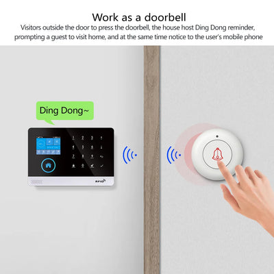 Gautone Alarm System for Home Security Compatible with Alexa, NO Monthly Fees WiFi Wireless Smart Life App Control