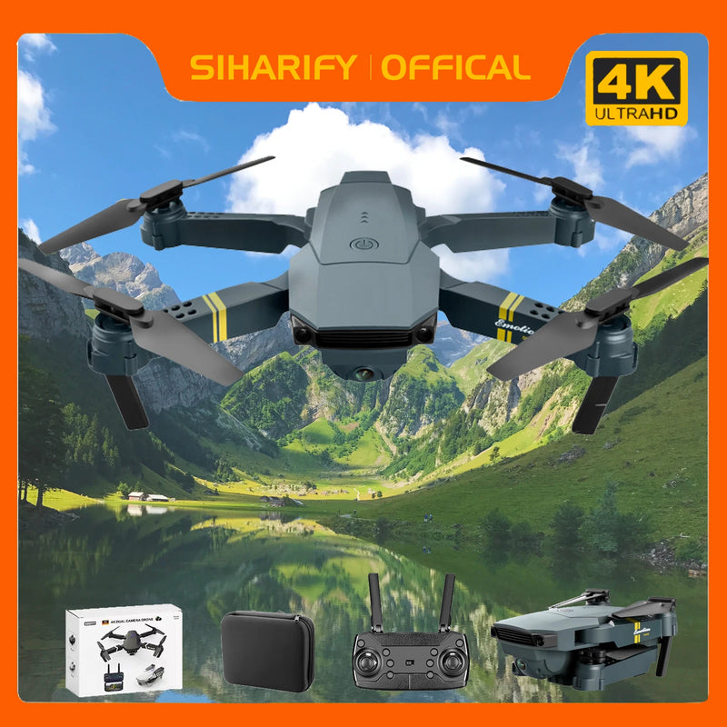 NEW RC Drone WiFi FPV Altitude Hold Foldable RC Drone with Battery 6-axis Quadcopter 4K HD Camera RC Drone Helicopter Drone Gift