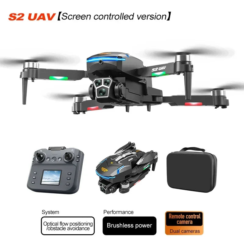 Xiaomi S2 Max Drone Professional 8K HD Dual Camera Obstacle Avoidance Foldable Quadcopter Drone With Screen Remote Control New