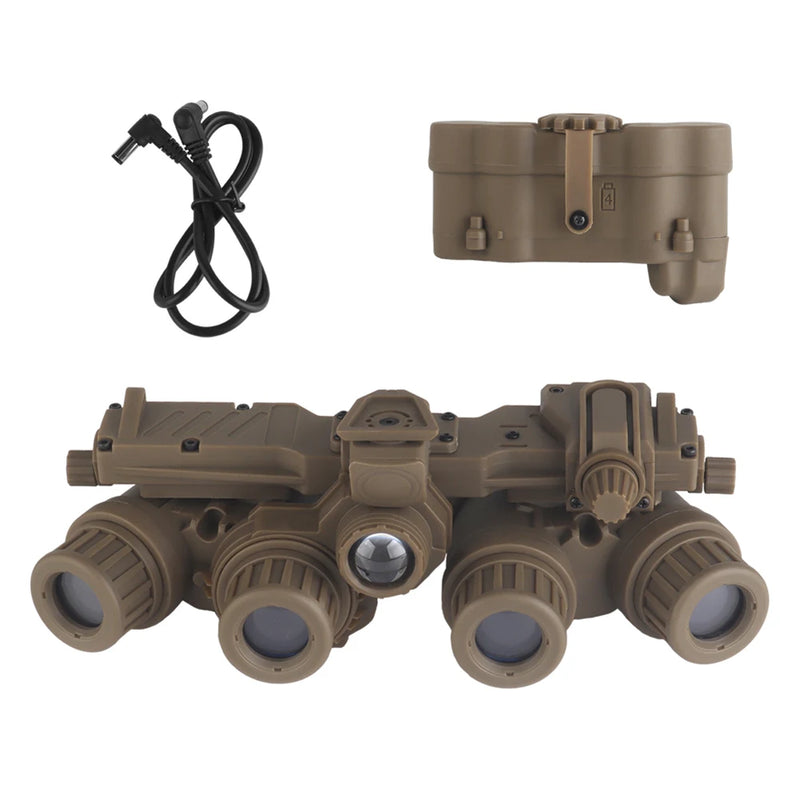 GPNVG 18 Night Vision Goggle Four-Eye Night Vision Device Model Dummy Binoculars Airsoft Hunting Binoculars Movies Props