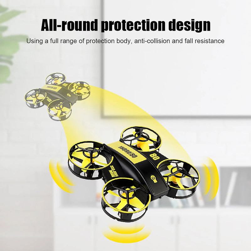 Mini Drone with Lights Mini RC Drone Helicopter Altitude Hold Quadcopter Toys Auto Hovering Headless Mode for Kids and Beginners