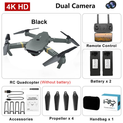 NEW RC Drone WiFi FPV Altitude Hold Foldable RC Drone with Battery 6-axis Quadcopter 4K HD Camera RC Drone Helicopter Drone Gift