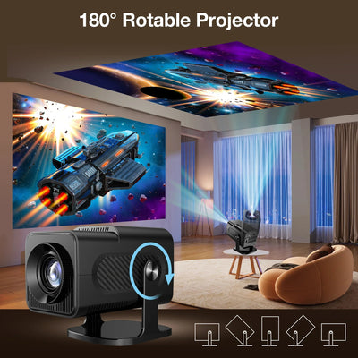 Project Hcs350 Pro Retro Video Game Consoles Handheld Game Console WIFI Portable Intelligent Quad Core Projector Arm Cortex-a53