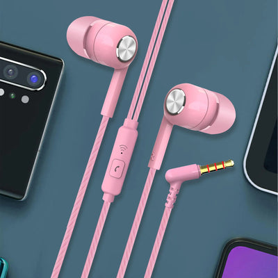 3.5mm Wired Earphone With Mic In-Ear Headset For Xiaomi Mobile Phone Pc Gaming Ultra Bass Super Sound Earbud Music Earphones