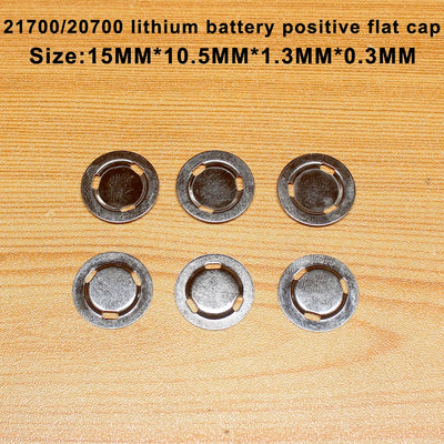 100pcs/lot 21700 Lithium battery can spot welding positive flat head cap 21700 lithium battery negative film battery accessories