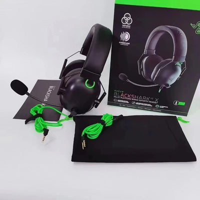 Razer-BlackShark V2 X Wired Gaming Headphone, Headset, 7.1 Surround Sound, Jogo para PS4,PS5, Nintendo Switch, Xbox