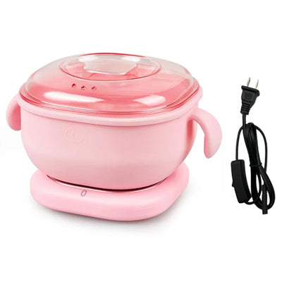 400ML Portable Foldable Silicone Bowl Electric Wax Warmer Heater Wax-melt Machine Beauty Hair Removal Device Wax Therapy Machine