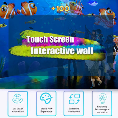 Digital Writing Board Interactive Whiteboard System Portable Playground Projection Screen Amusement Center Magic Wall/Floor Game