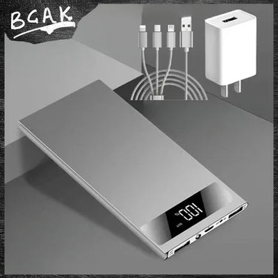 Universal Large capacity power bank rated 10000mAh Android ultra-thin mobile phone universal mobile power bank BCAK