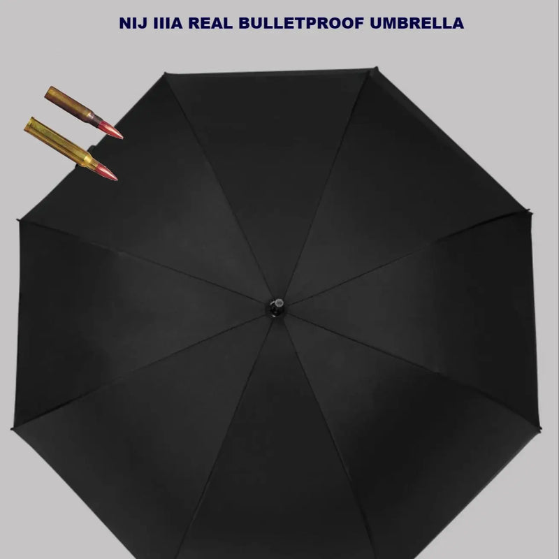 N0-SALE Real Bulletproof Umbrella NIJ IIIA Safety Protection Waterproof Insulation Bodyguard Business Military Glock 9mm&44