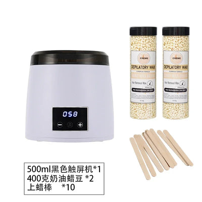 110V/220V Multi-Functional Wax Melter with Digital Display and Non-Stick Pot - Perfect for Hair Removal and Candle Making