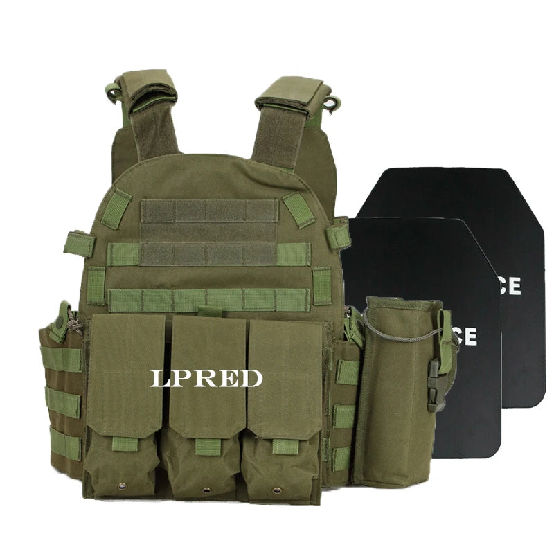 LPRED Bulletproof Vest Plate Carrier Military Combat Assault Tactical Vest Police Overt Wear Body Armor Plate Carrier