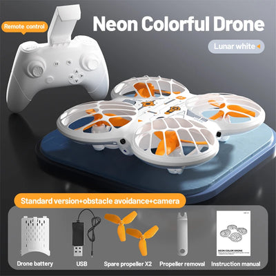 RC Drone Neon Elf 8K Camera APP Remote Control Intelligent Obstacle Avoidance Aircraft Headless Mode Kids Toys Boys Gifts