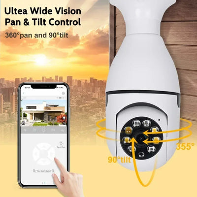 1Pcs 5G 2.4G IP Camera Surveillance Video CCTV Video Security Protection E27 Camera WIFI Outdoor Waterproof 3MP Mini Cam Family