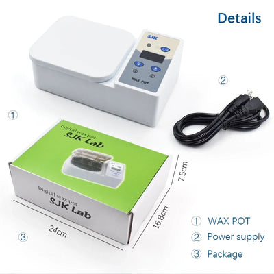 Dental Lab Digital Wax Heater 4 Pots Wax Melting Dipping Pot Precise Temperature Control Dental Lab Equipment Dentistry Tool