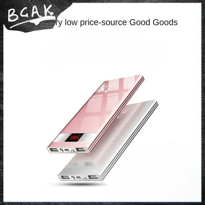 Universal Large capacity power bank rated 10000mAh Android ultra-thin mobile phone universal mobile power bank BCAK