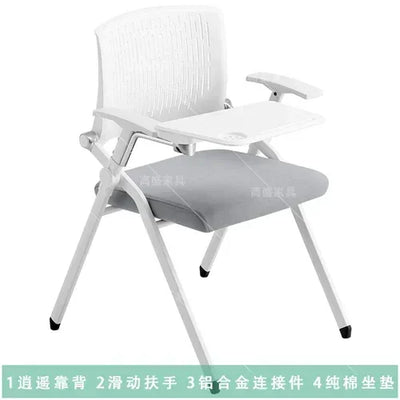 Training Ergonomic Office Chair Foldable Writing Board Staff Chair Student Meeting  Cinnamonroll Gaming Chair Sedia Pieghevole