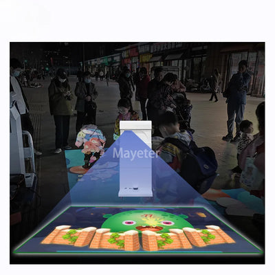 Augmented Reality Projector Interactive System All-in-one Interactive Mobile Floor/Ground Projection Game