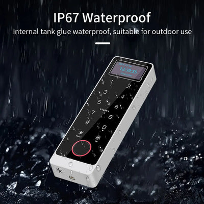 Metal Waterproof Tuya App RFID Wifi Biometric Fingerprint Touch Keyboard RF 125Khz/13.56mhz Access Control keypad Remote Unlock