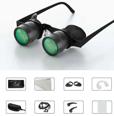 Night Vision Binoculars for Men and Women, Fishing Telescope Glasses, Zoom Magnifier for Hunting and Hiking, Outdoor Tool