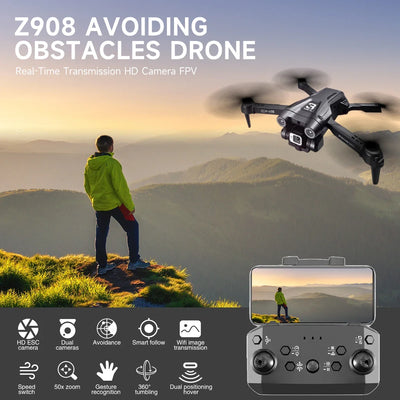 Z908 MAX Mini Drone 4k Professional Camera RC Obstacle Avoidance Helicopter Remote Control Quadcopter Kid Gift Toys