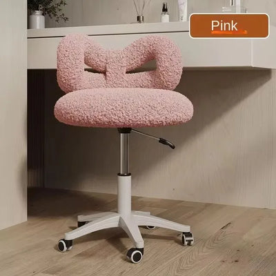 Make-up Chair office Gaming  Lift Swivel Girls Shoes Changing Stool Bow Dressing Stool Computer Chair Manicure Backrest Chairs