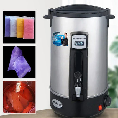 Wax Boiling Barrel Electric Wax Heater Hot Wax Machine Beans Bead Heating Melting Machine. 12L