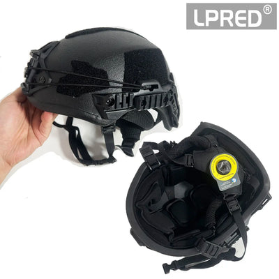 LPRED Real Bulletproof Helmet Ballistic High Cut Tactical NIJ 3A Helmet Aramid UHMW PE Safety Helmet IIIA Br1 MICH FAST Helmet