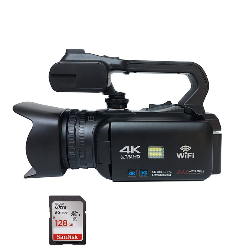 YYHC-Top Selling 108 traveling Video camera 4K Camcorder with 18x Optical Zoom