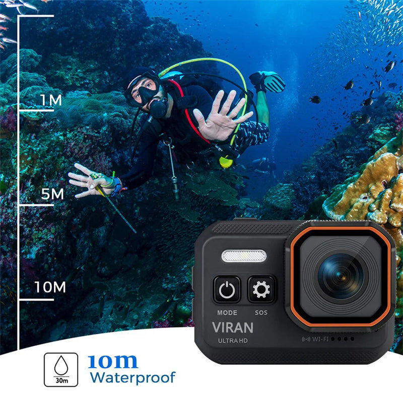 Action Camera 4K HD With Remote Control Waterproof Sport Camera Screen Drive Recorder 4K Sports Camera Helmet Action Cam Hero 8