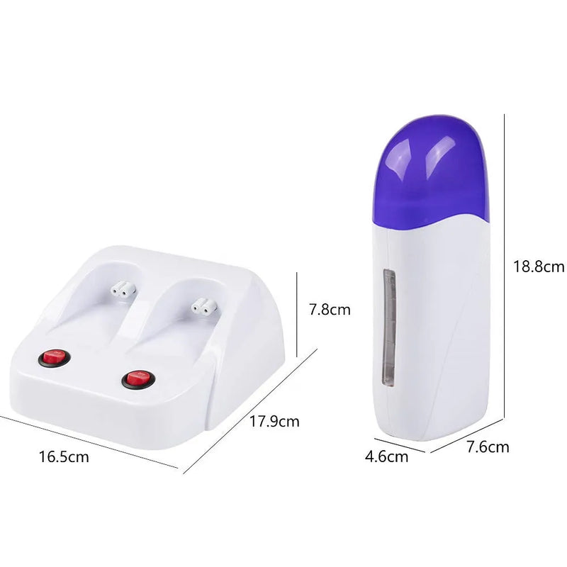 2025 New Double Seat Hair Removal Wax Therapy Machine 40w Power Fast Melting Heating Wax Therapy Instrument Hair Removal Device