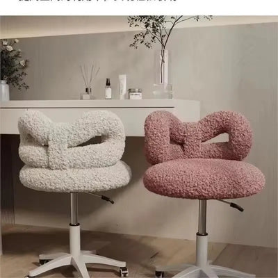 Make-up Chair office Gaming  Lift Swivel Girls Shoes Changing Stool Bow Dressing Stool Computer Chair Manicure Backrest Chairs