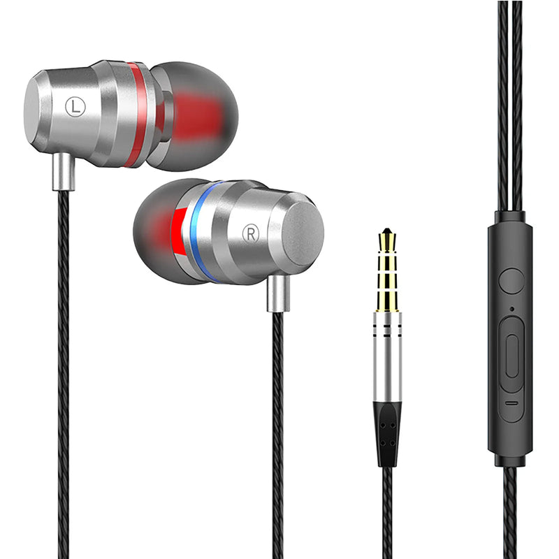 3.5mm Wired Earphone In Ear Headset Hifi Heavy Bass Earbuds Monitor Sports Headset Stereo Music Gaming Headphone With Microphone