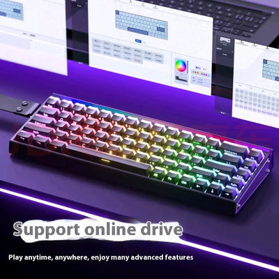 New Aula Hero 68he Magnetic Switch Gaming Keyboard E-Sports Game Mechanical Rgb Wired Keyboard Alternative Madlions Nano 68