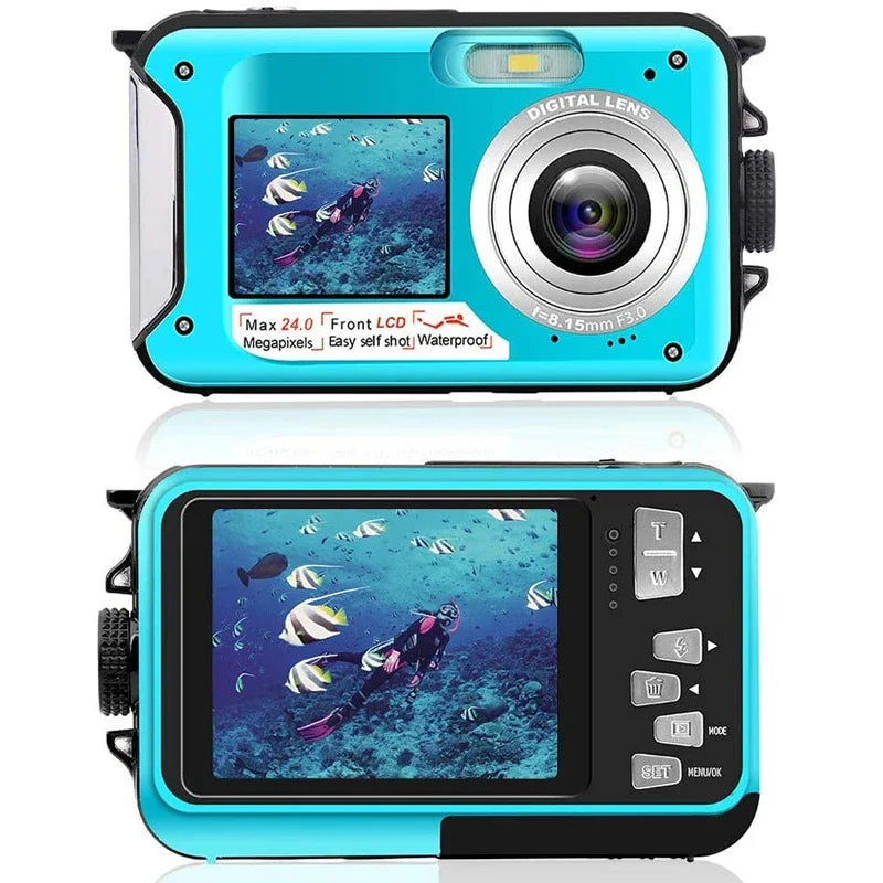 Action Camera Ultra 1080PHD 60fps 24MP Waterproof Camera Shockproof Underwater Camera 2.7inch Recording Cameras Sport Camera