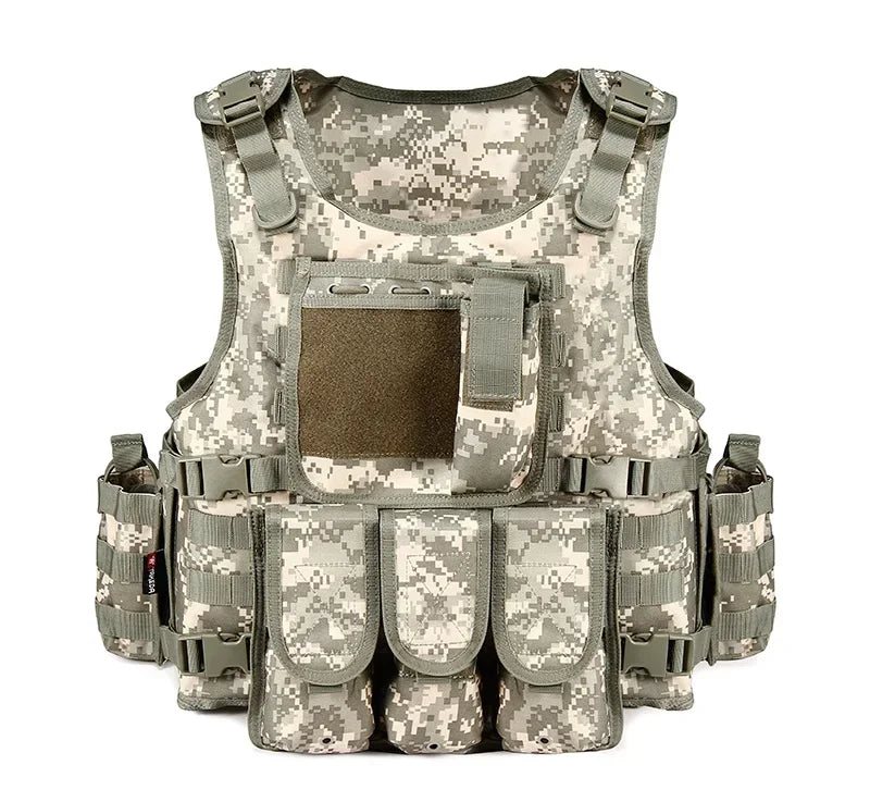 YAKEDA Tactical Tactical Vest 600D Camouflage Body Armor Outdoor Hunting Swat Bulletproof Combat Molle Vest