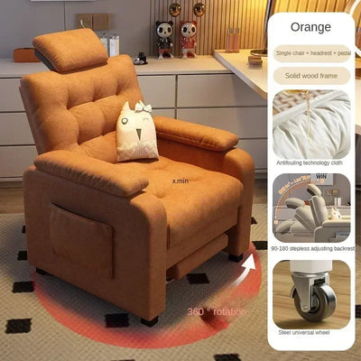 Lazy Computer Chair Home Office Back Sitting Comfortable Sofa Chair Furniture muebles Bedroom Internet Café Gaming Chair