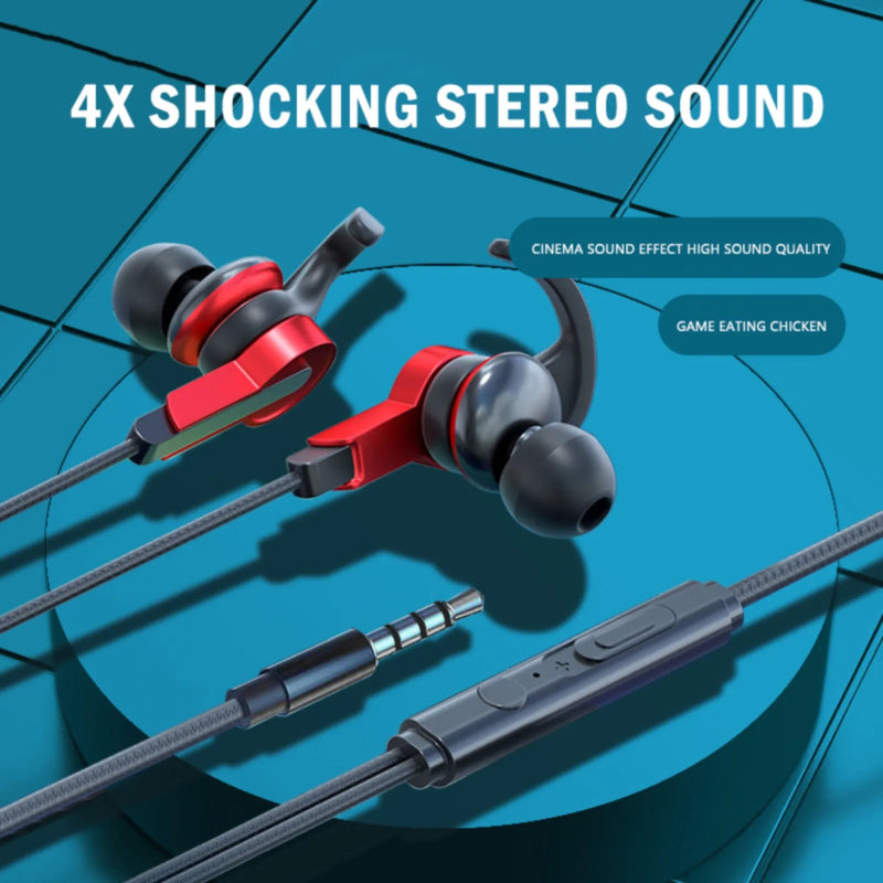 Wired Earphones With Mic Upgrade Version 3.5mm Subwoofer Stereo Headphone Earbuds Gaming Headset For Huawei Xiaomi Samsung