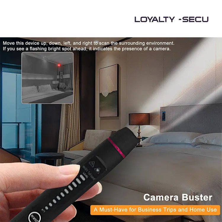 Anti Spy Detector Hidden Camera Detector RF Bug Hidden Device Detector, Counter Surveillance Detector Finder, Smart Pen Detector