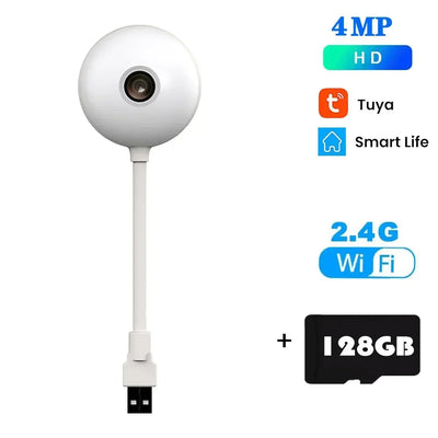 2K Tuya 4MP Mini WiFi Camera Indoor Security Camera 2 WAYS Talk for Baby Monitor Wireless IP Surveillance AI Auto Tracking Cam