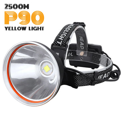 1000M Long Range Super Powerful Led Headlamp 18650 Headlight USB Rechargeable Outdoor Fishing Head Flashlight Camp Lamp