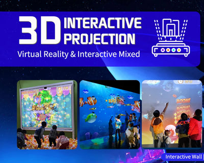 16:9 400 Inch Projector Screen 3D Interactive Wall Floor Projection System Virtual Reality Touch 57 Games Effects Playgrounds